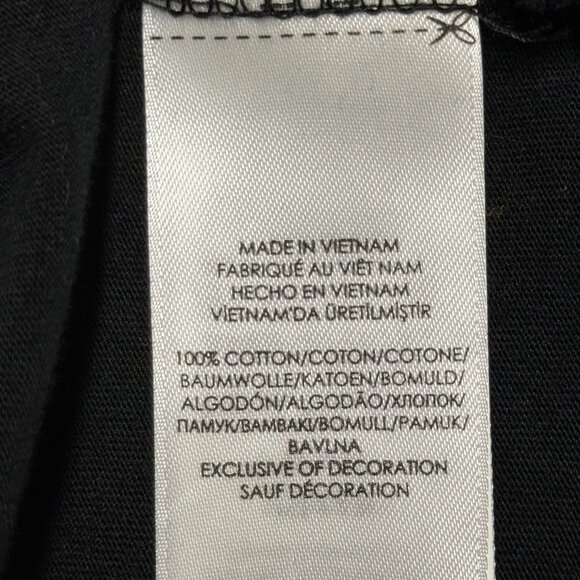 * SOLD * Polo Ralph Lauren Mens Size M Black Long Sleeve T-Shirt With Red Pony - Picture 7 of 7